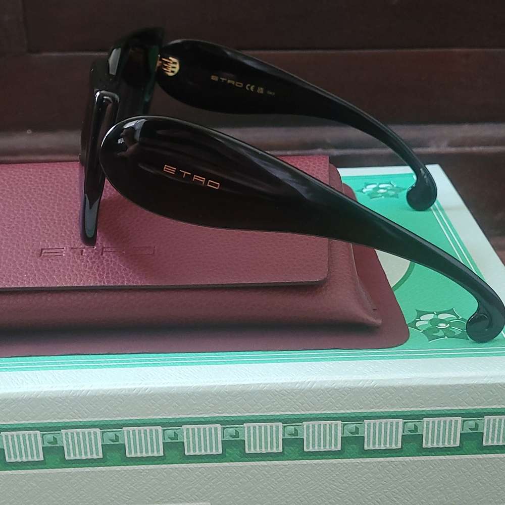 NEW Etro Paisley Black Women's Sunglasses - Picture 4 of 13